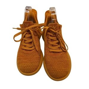 VIVAIA Orange Knit Lace Up Sneakers Athletic Shoes Women's Size Unknown